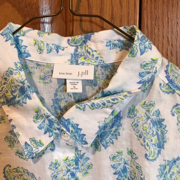 J. Jill linen button down - Picture 2 of 2